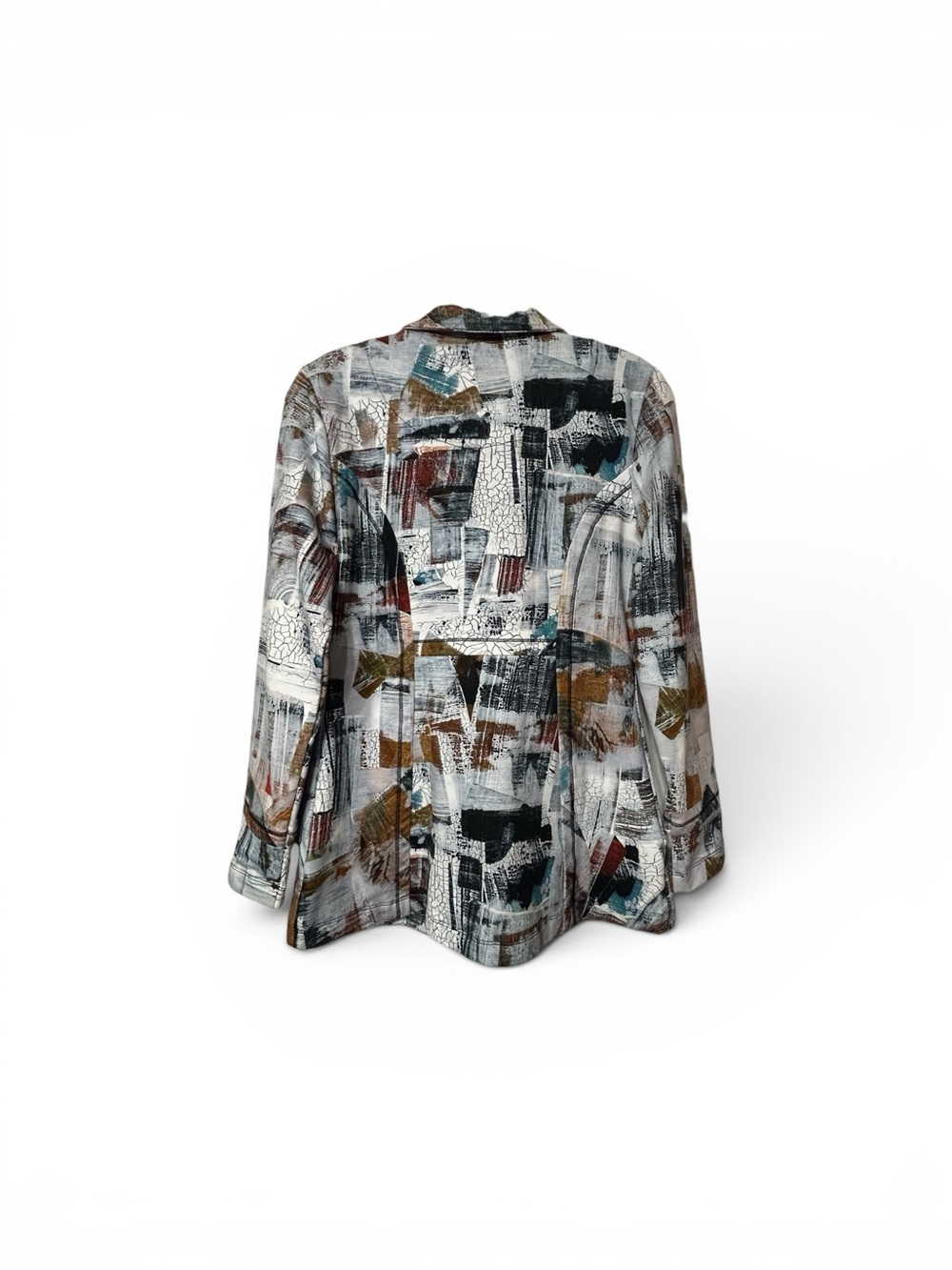 Art Simply by Dolcezza abstract mock neck jacket - Picture 5 of 8